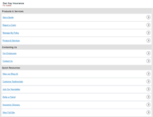 Tablet Screenshot of dankayinsurance.com